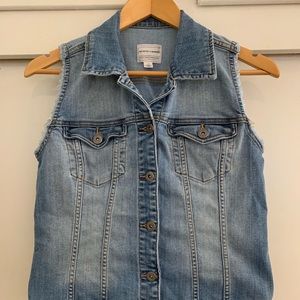 Jean cutoff vest